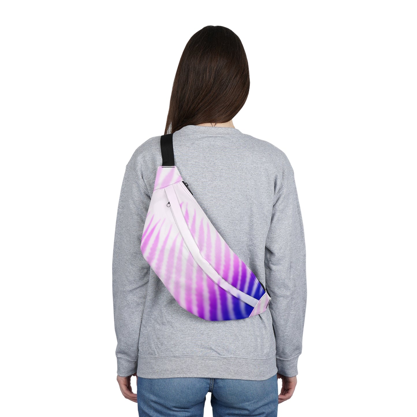 Large Fanny Pack - Purple Palm