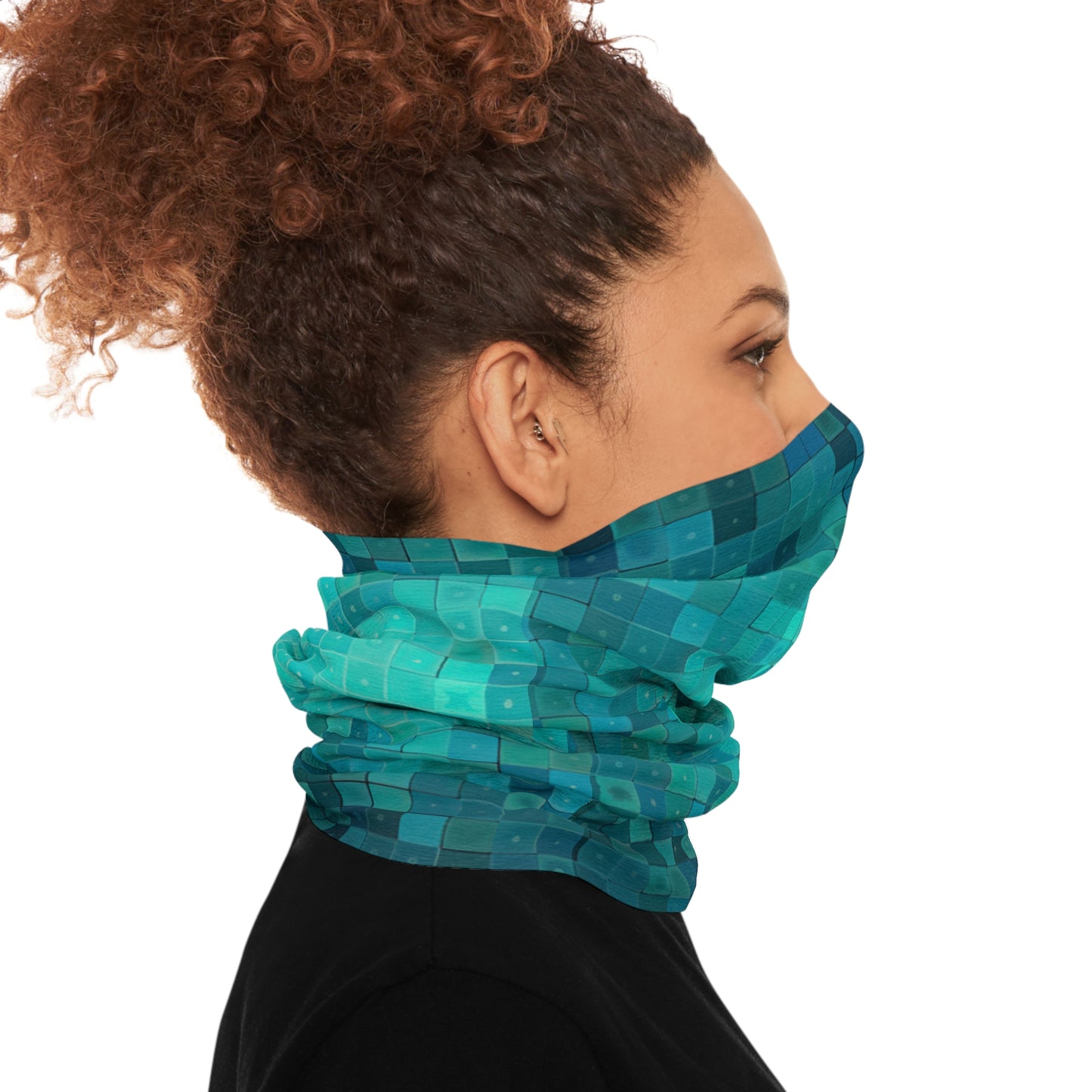 Face Shield - Tiled Turq