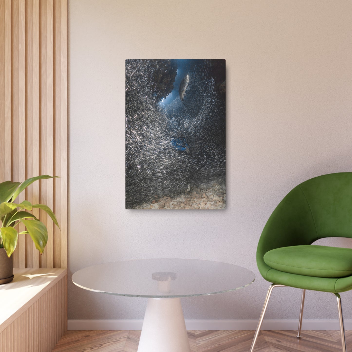 "Feeding" Metal Print