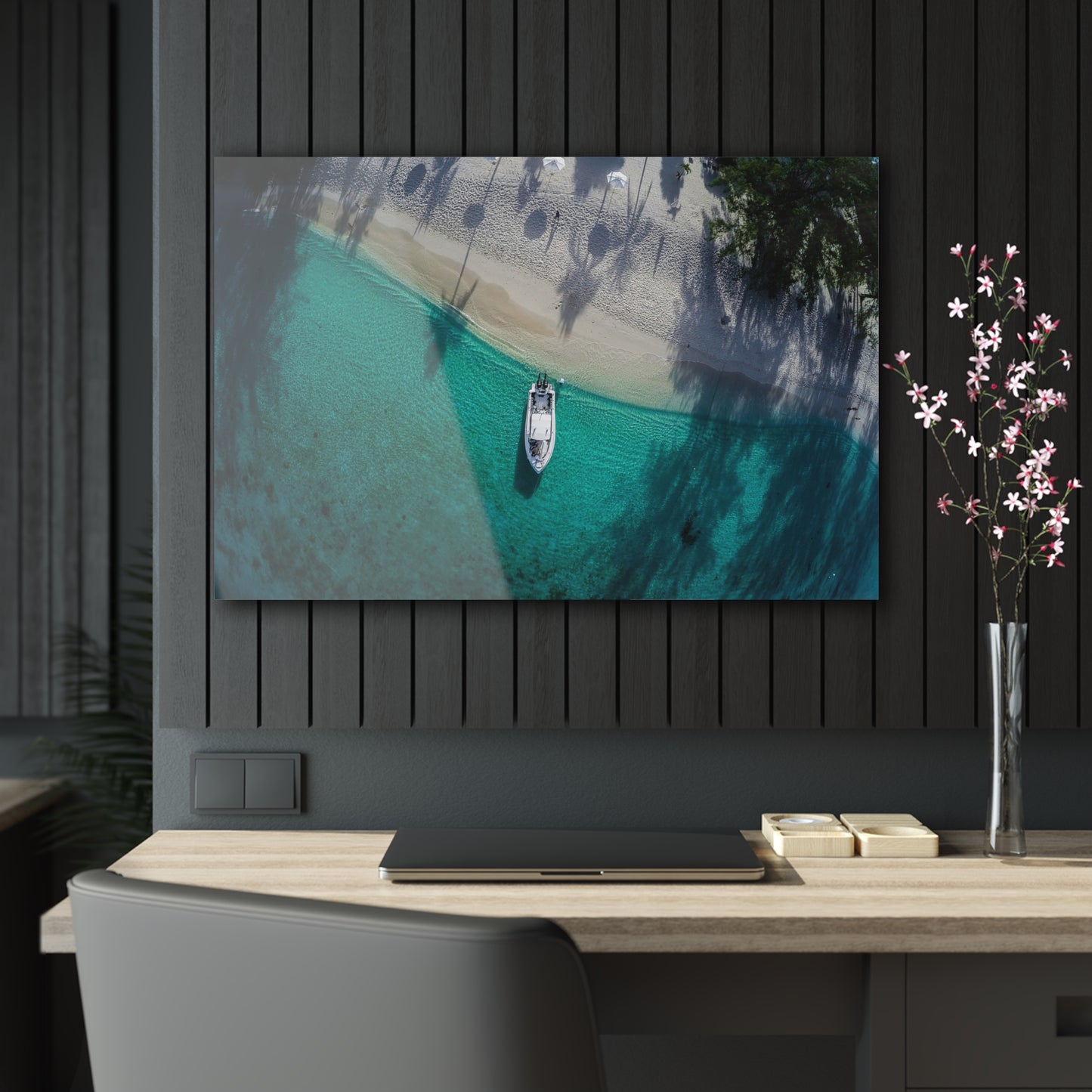 Acrylic Wall Art - True Island Style Boat to Beach Service