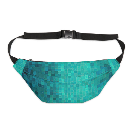 Large Fanny Pack - Tiled Turq