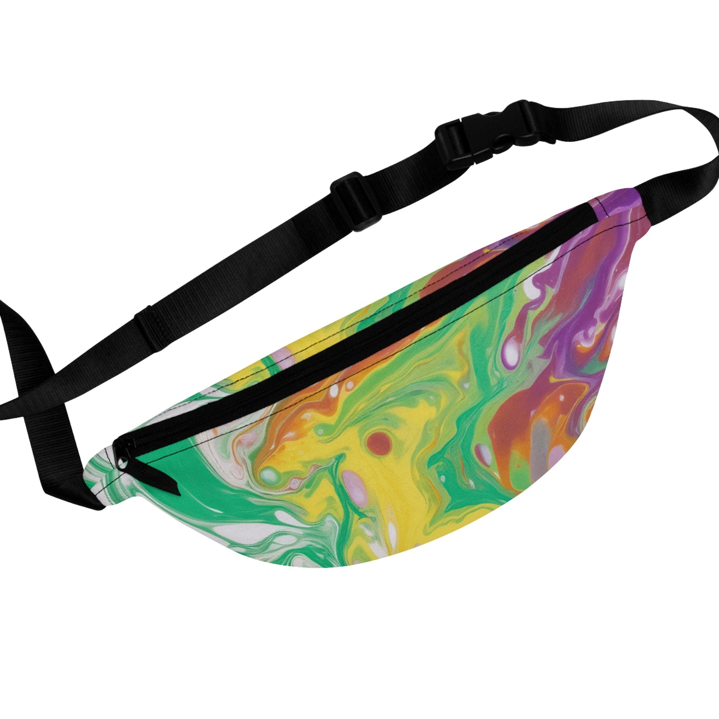 Vibrant Abstract Art Fanny Pack – Trendy and Functional Accessory for Festivals and Everyday Use