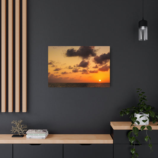 "Orange Peel Sunset" Metal Print