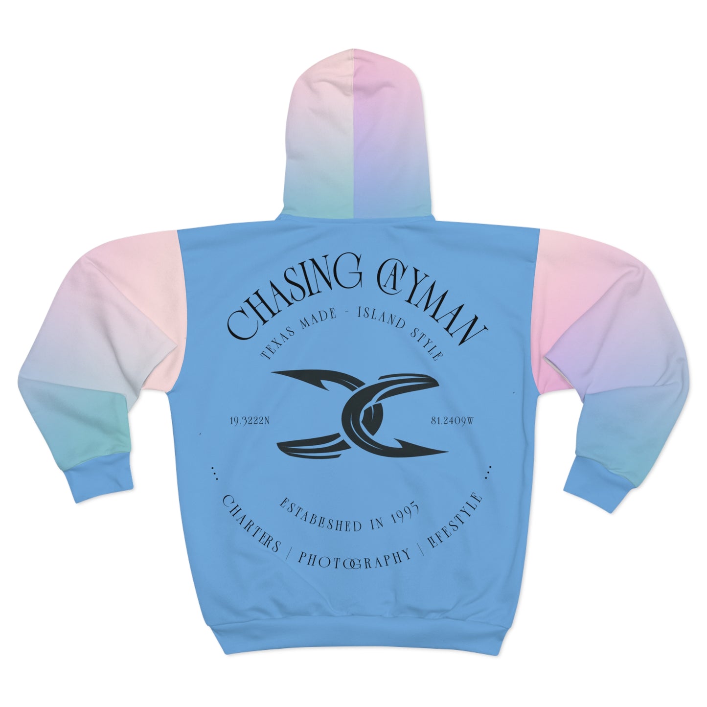 Hoodie - Turq & Cotton Candy - Branded