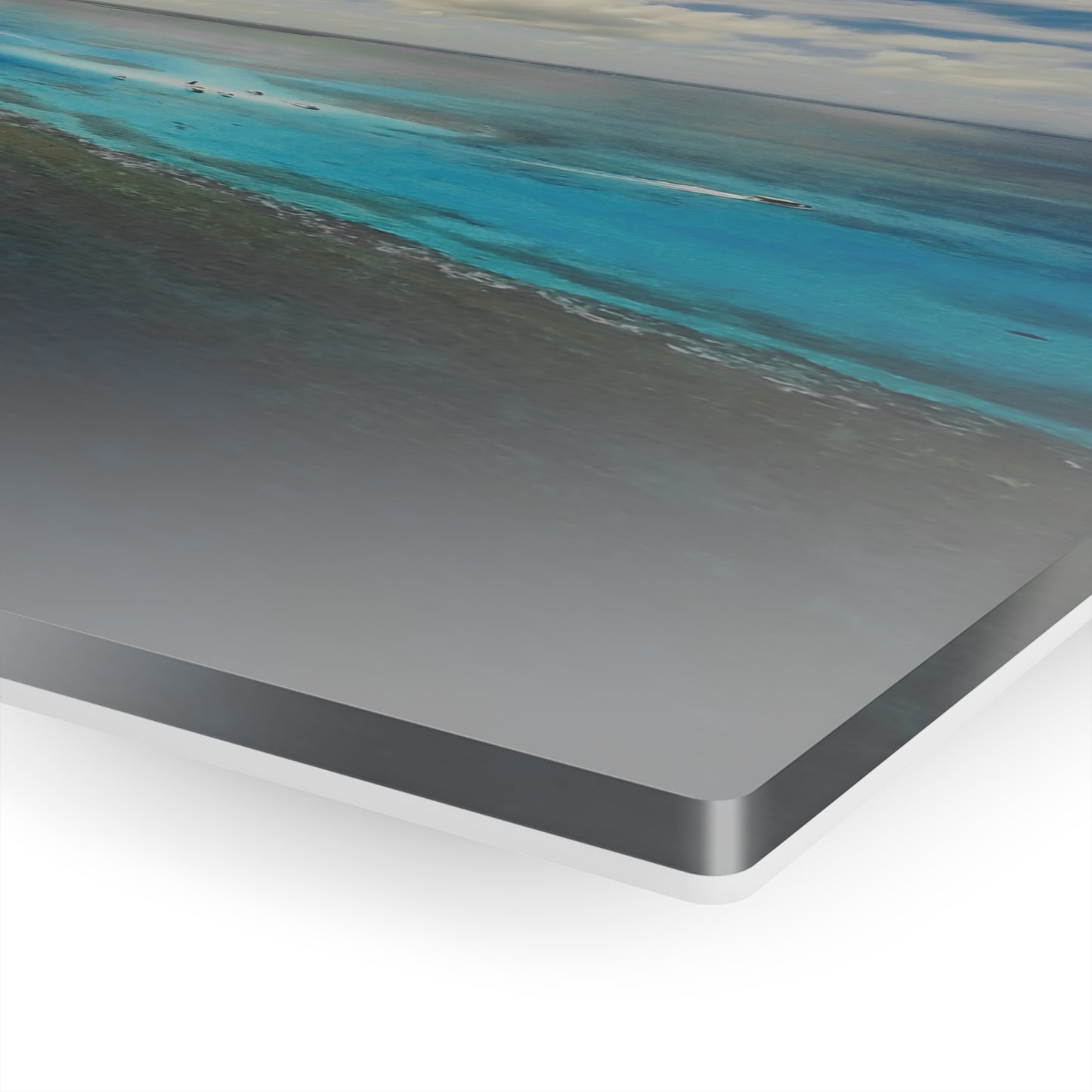 Acrlyic Wall Art - Ariel Shot Barrier Reef, North Sound Grand Cayman
