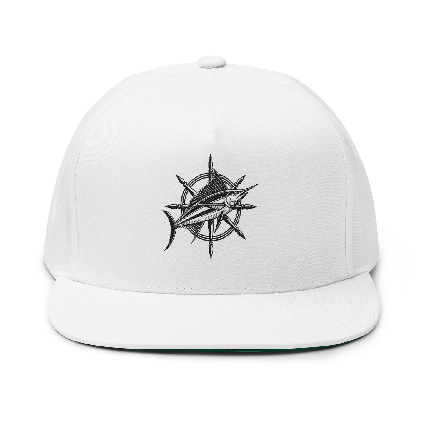 Camouflage Flat Bill Cap - Stylish Embroidered Snapback for Outdoor Adventures