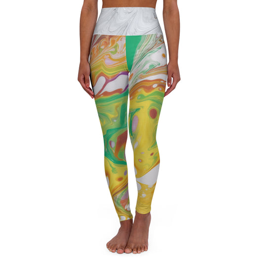 High Waisted Yoga Leggings (AOP)