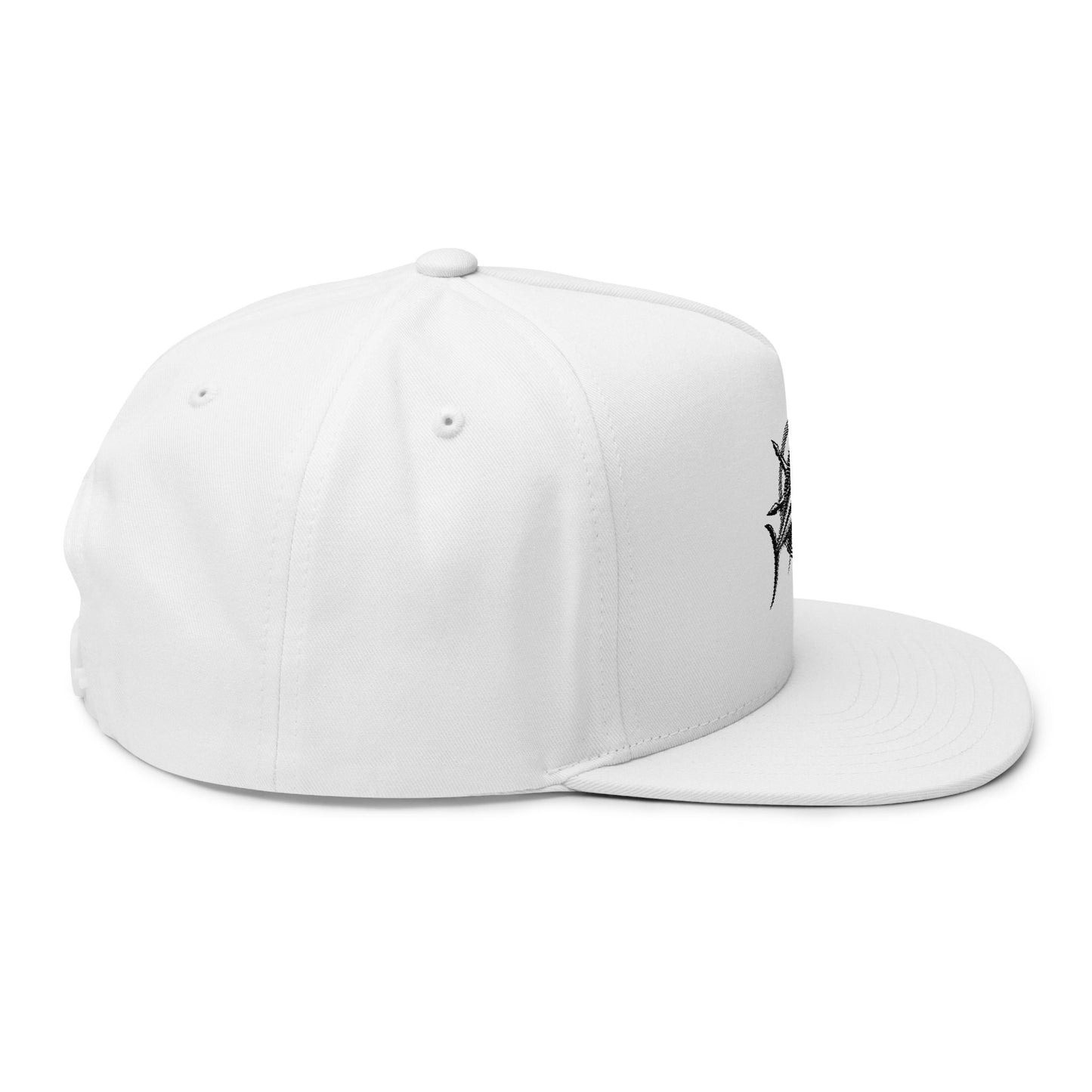 Camouflage Flat Bill Cap - Stylish Embroidered Snapback for Outdoor Adventures