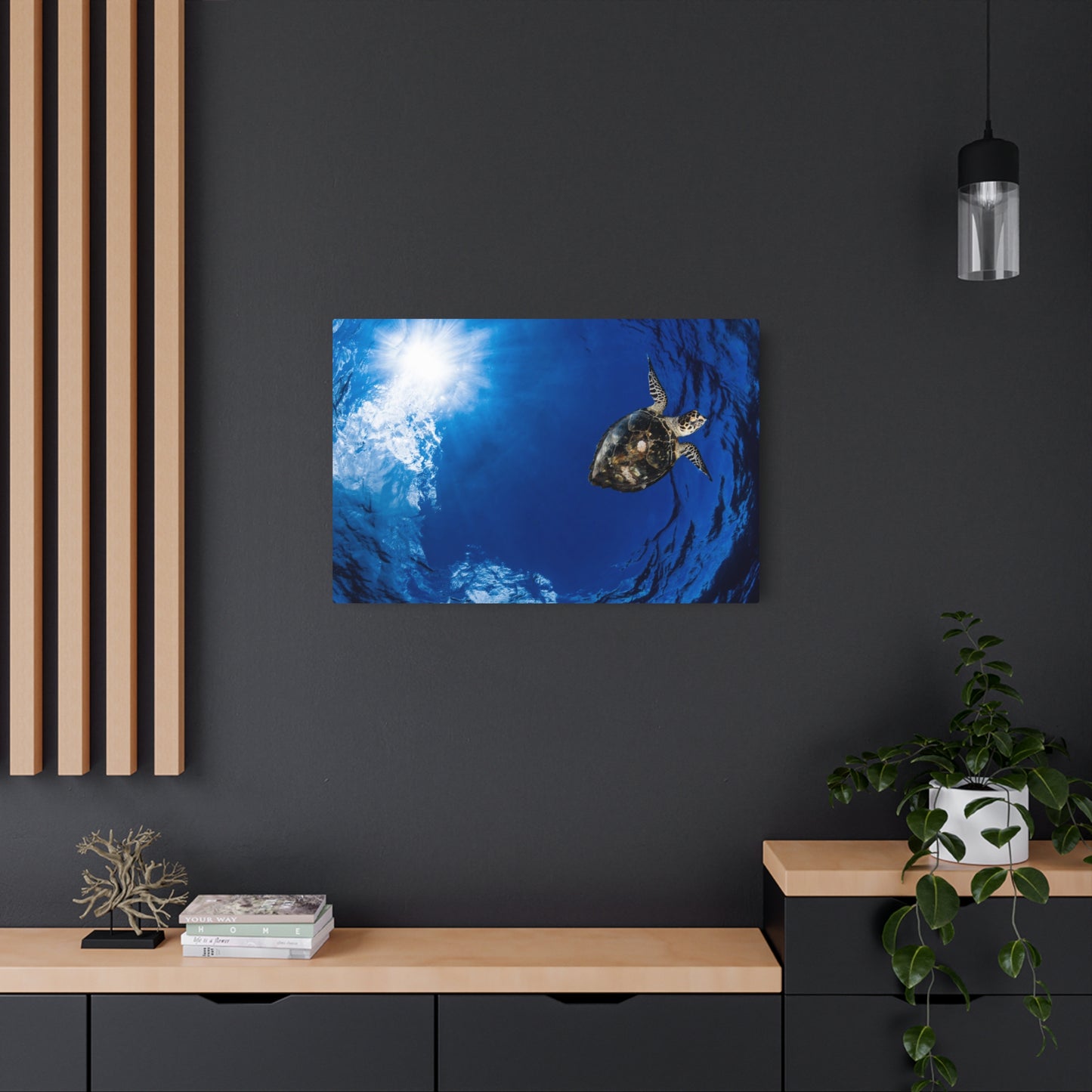 "Turtle In The Sky" Metal Print