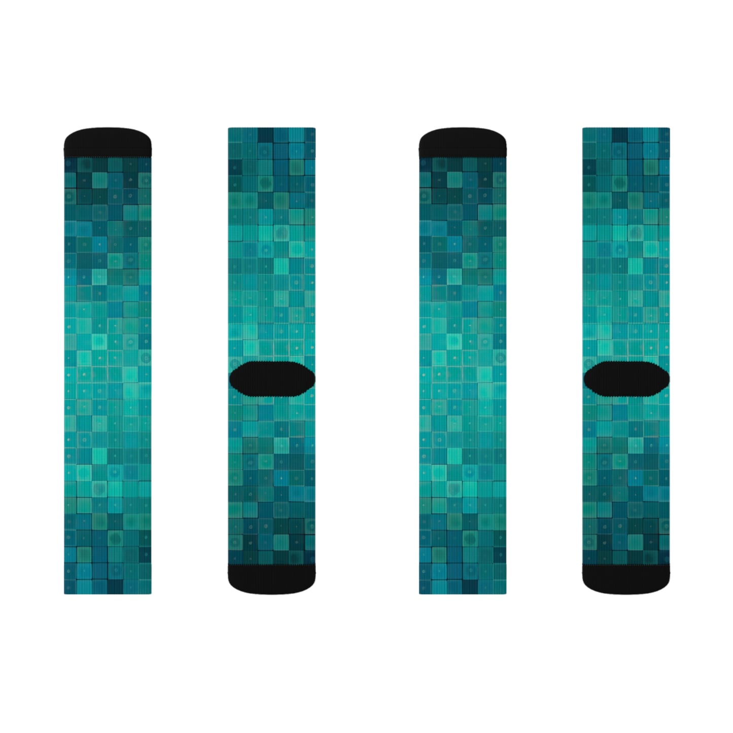 Socks - Tiled Turq