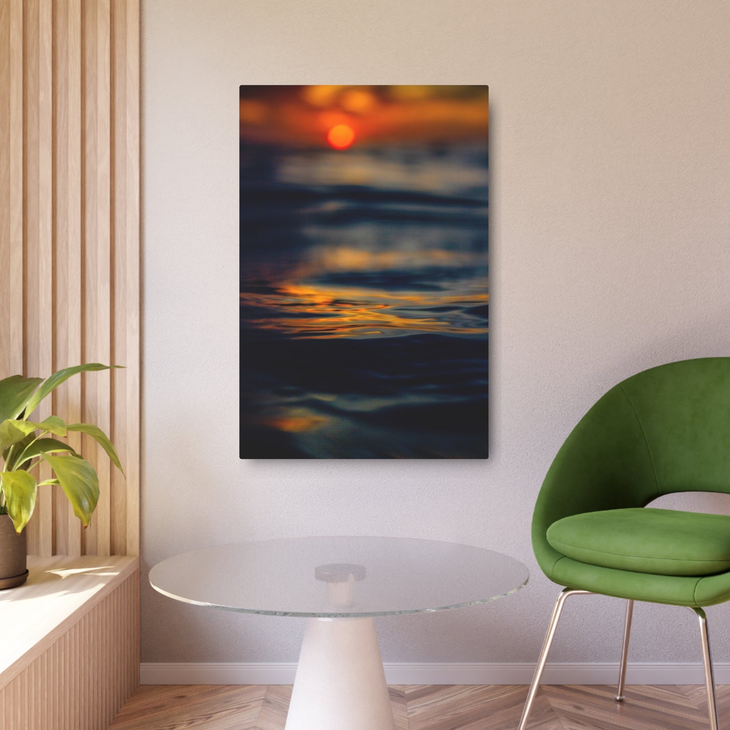 Acrylic Wall Art - Sunrise Ocean Water Textures