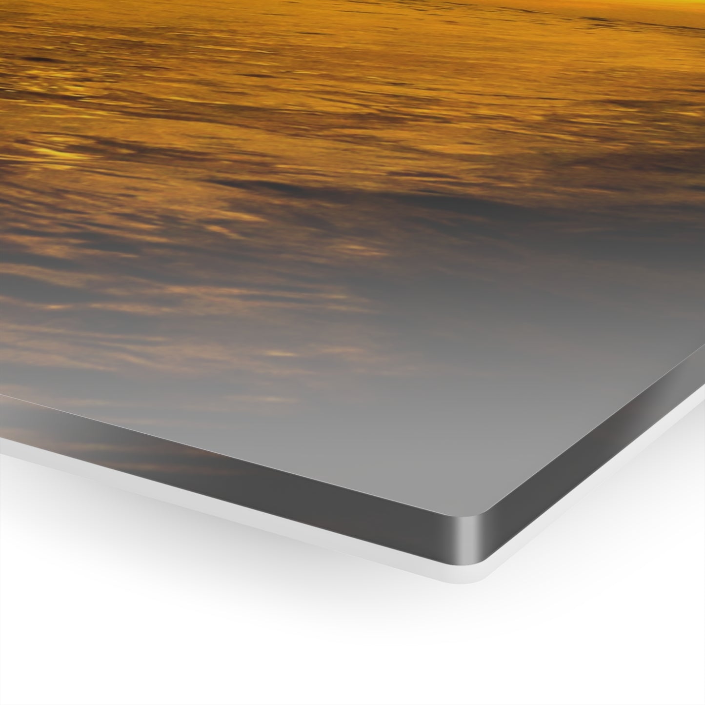 Acrylic Wall Art: Local Surfer Takes a Line on a Wave into the Sunset