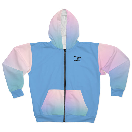 Hoodie - Turq & Cotton Candy - Branded