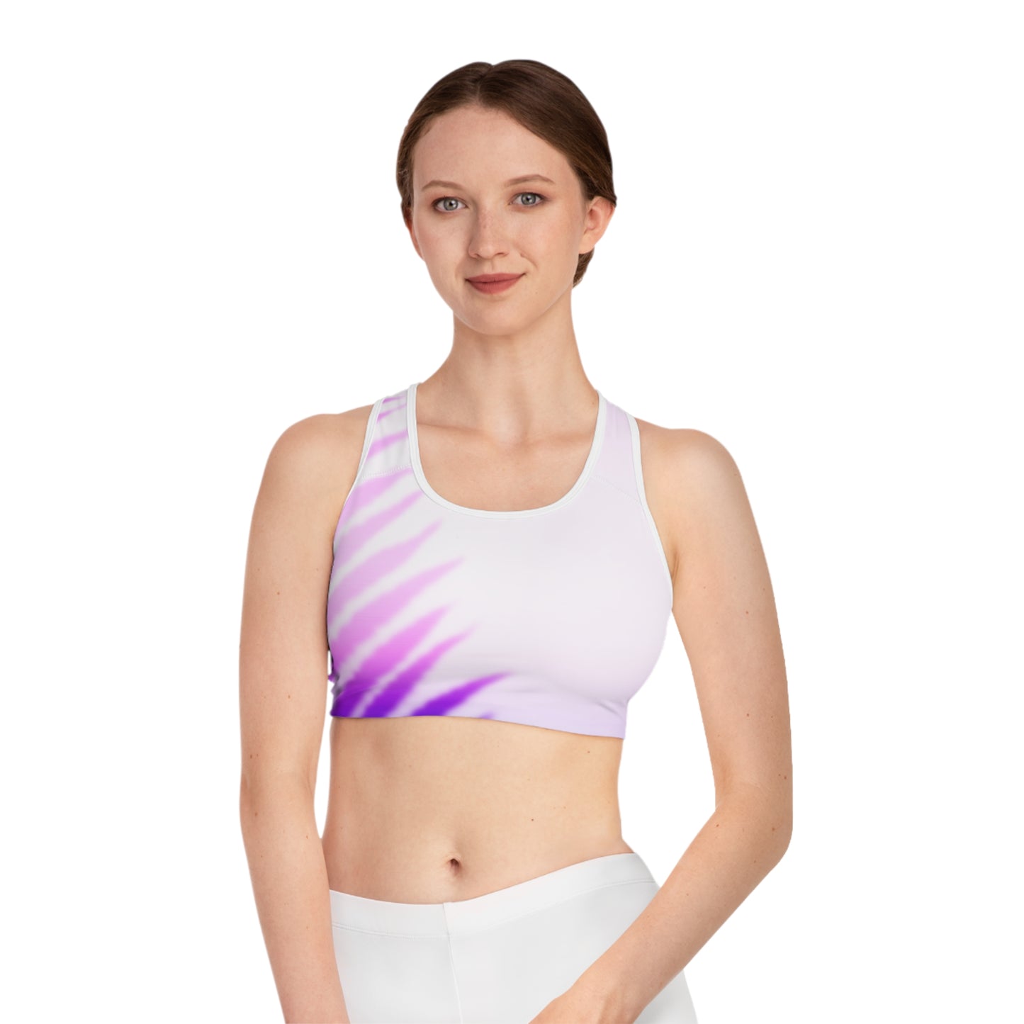 Sports Bra - Purple Palm