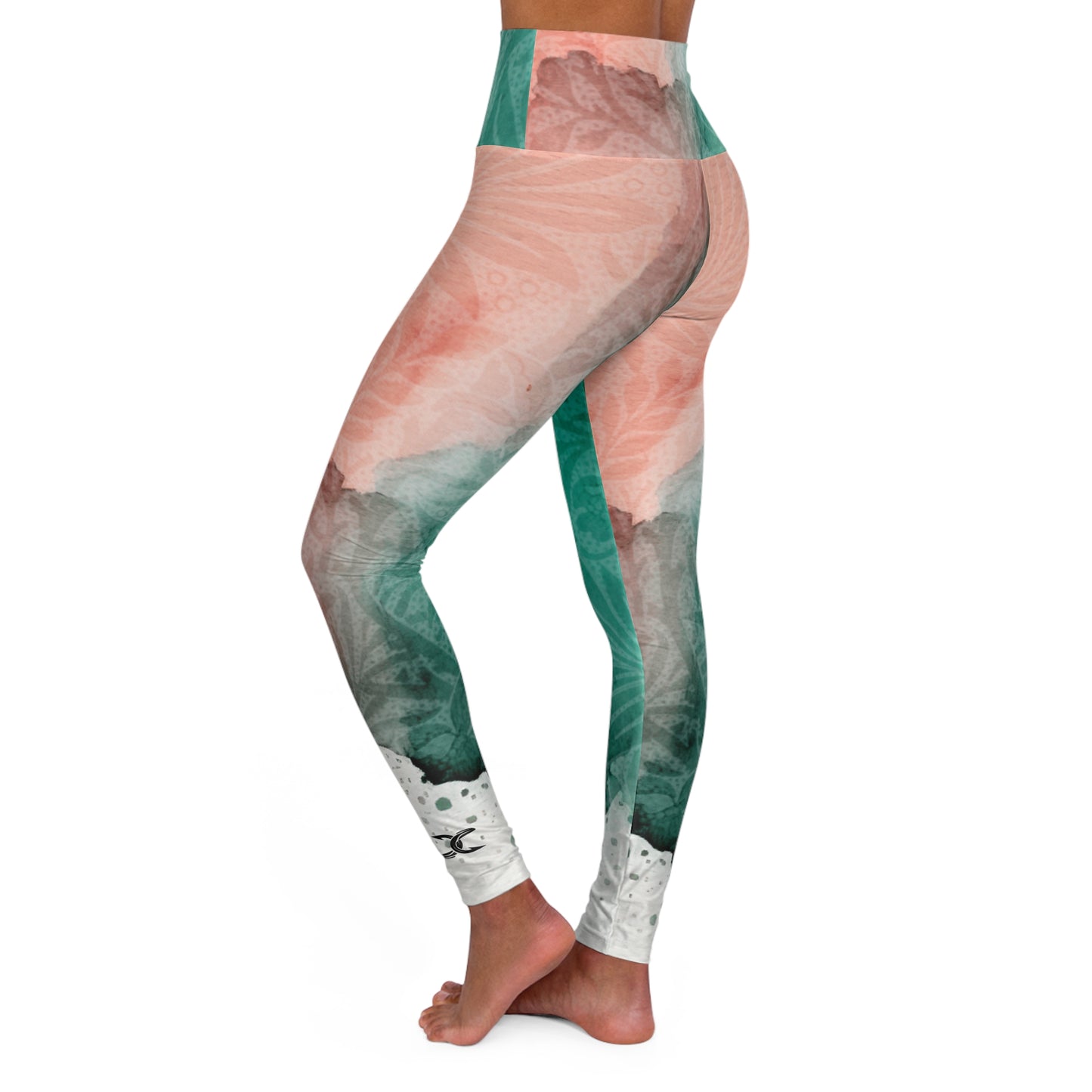 High Waisted Leggings - Full On Floral