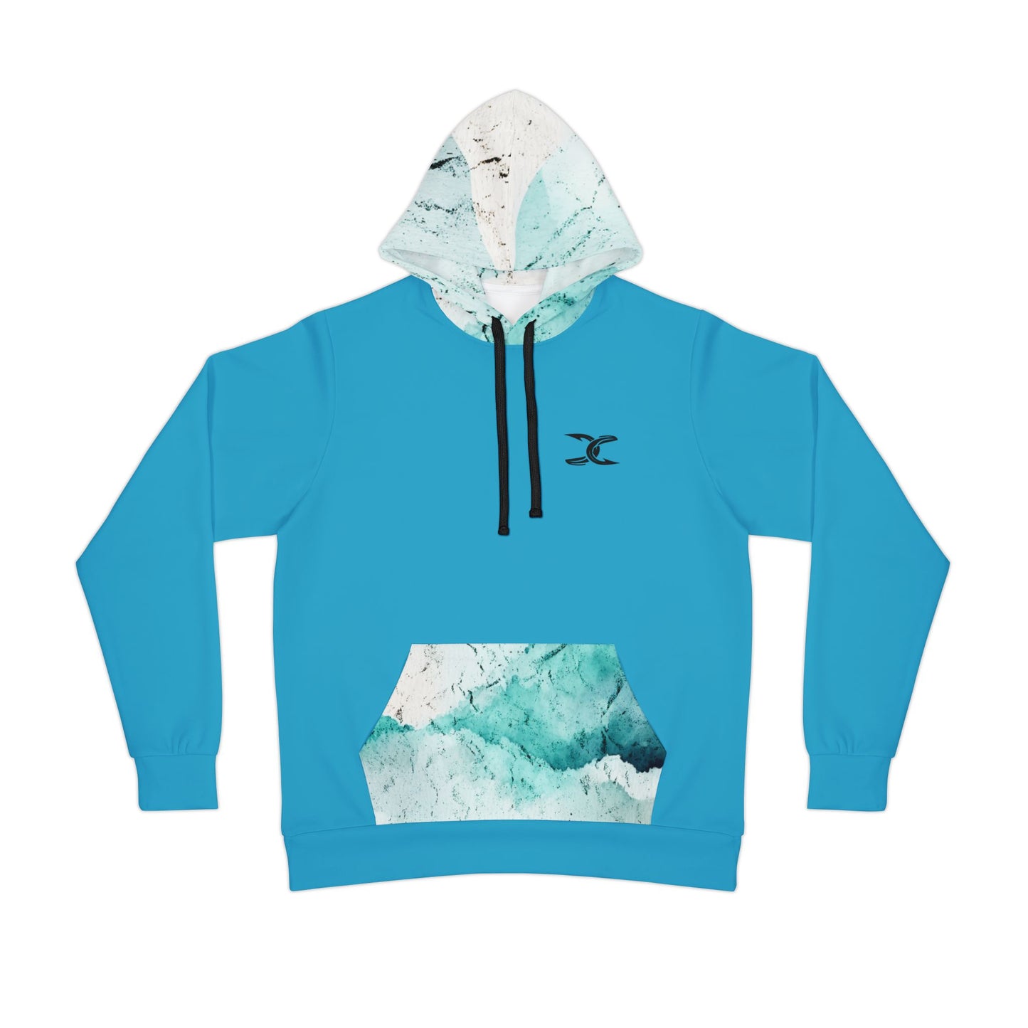 Hoodie | Turq & Caribbean Time Accents | Branded