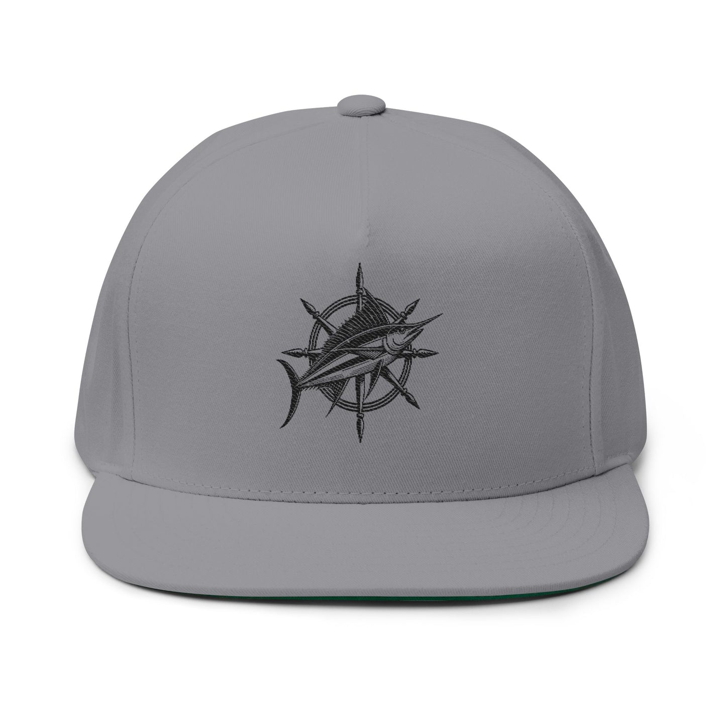 Camouflage Flat Bill Cap - Stylish Embroidered Snapback for Outdoor Adventures