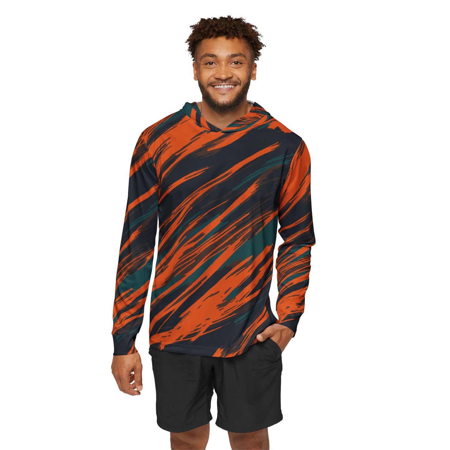 Outdoor Apparel - Hooded Long Sleeve - Electric Orange