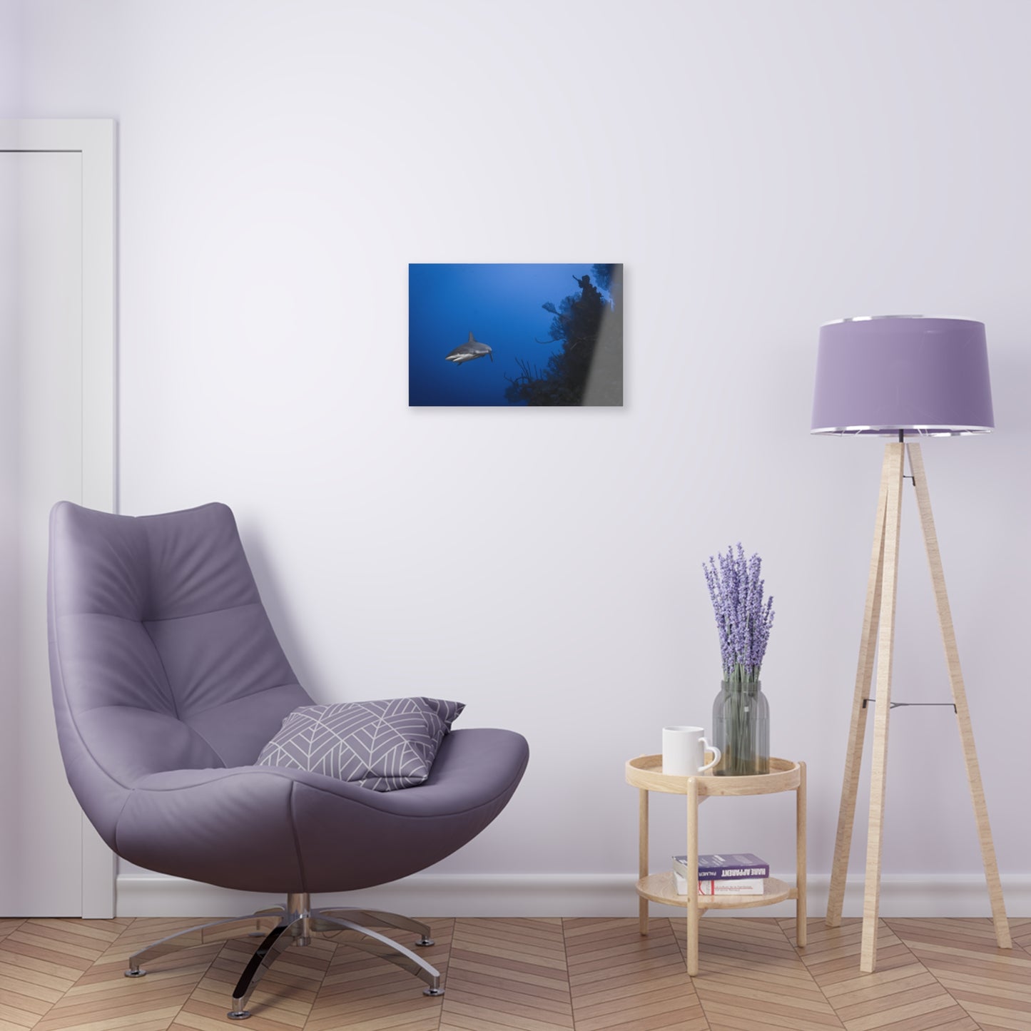 Acrylic Wall Art - Reef Shark Cruises the North Wall - Grand Cayman