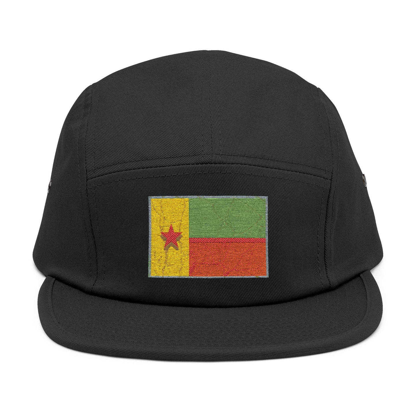 Embroidered 5 Panel Cap - Celebrate Cameroon Pride with Flag Design