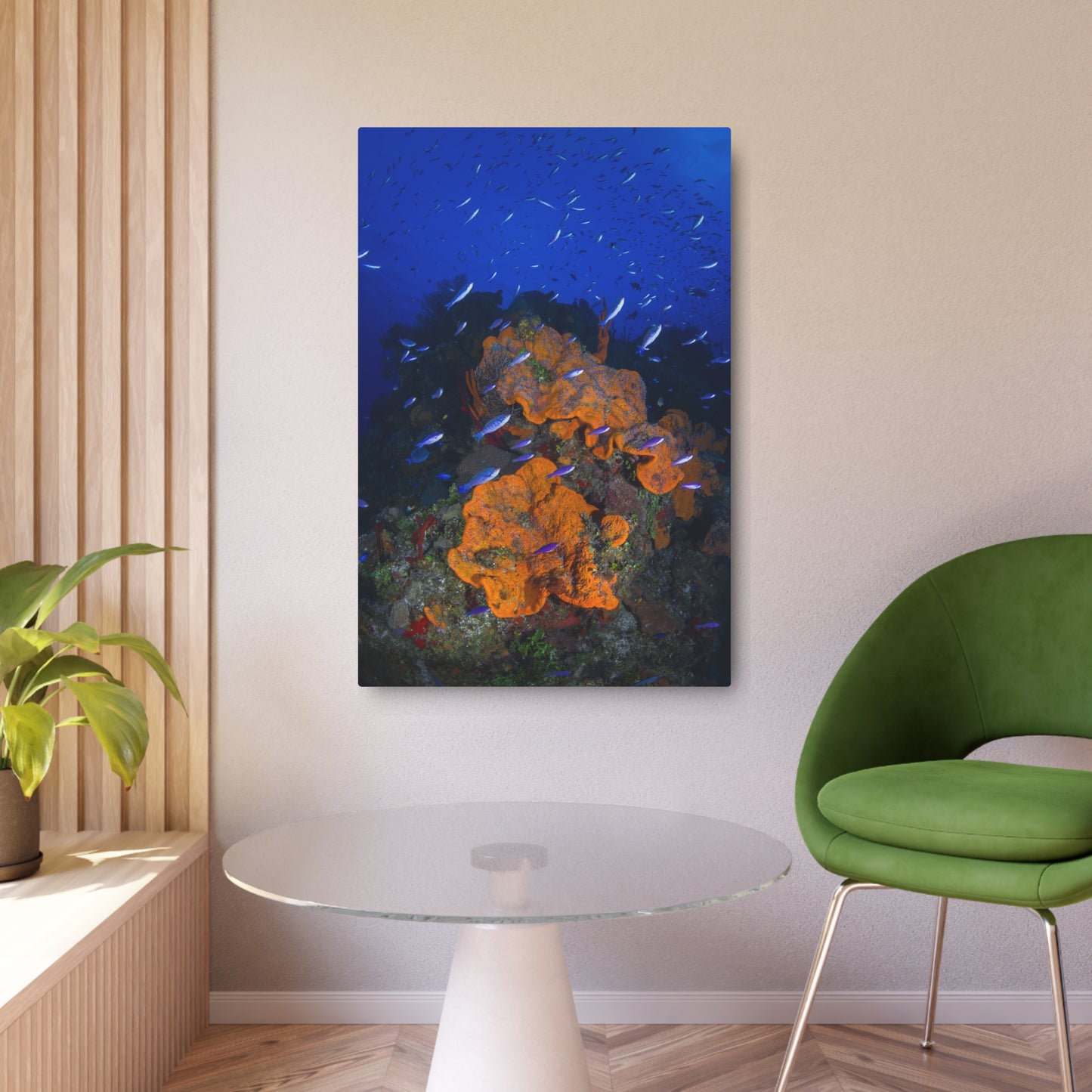 "Colorful Coral" - Metal Print