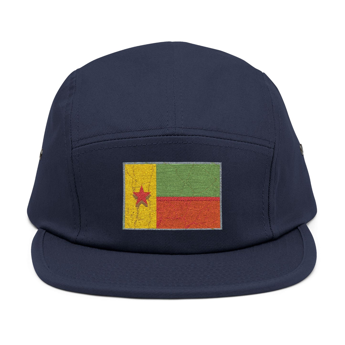 Embroidered 5 Panel Cap - Celebrate Cameroon Pride with Flag Design