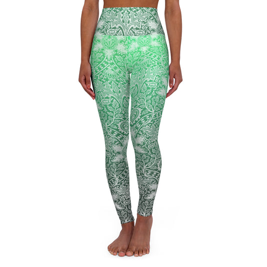 High Waisted Leggings - Peppermint
