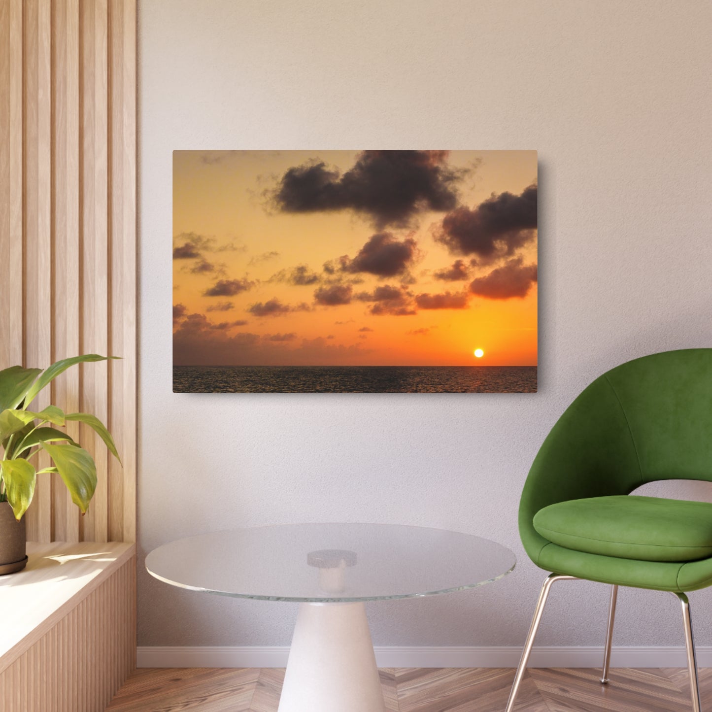 "Orange Peel Sunset" Metal Print