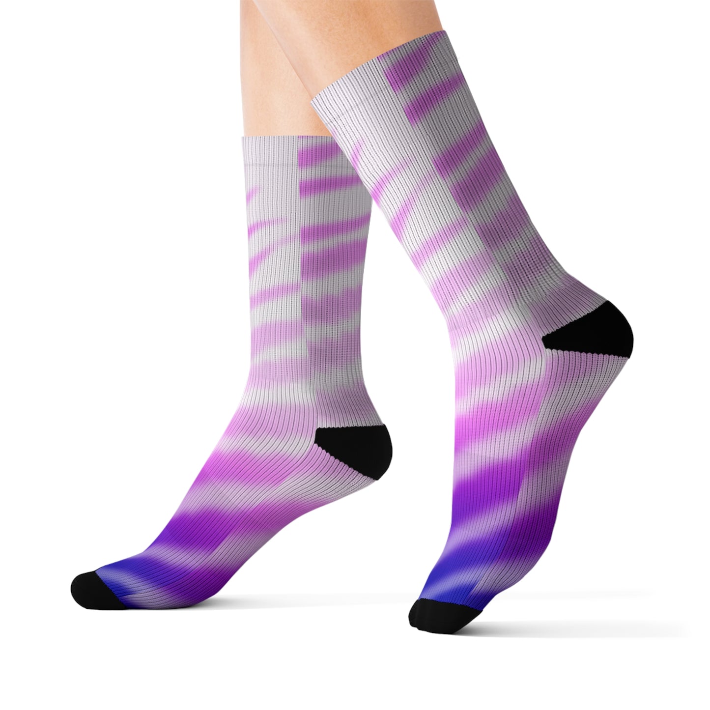 Socks - Purple Palm