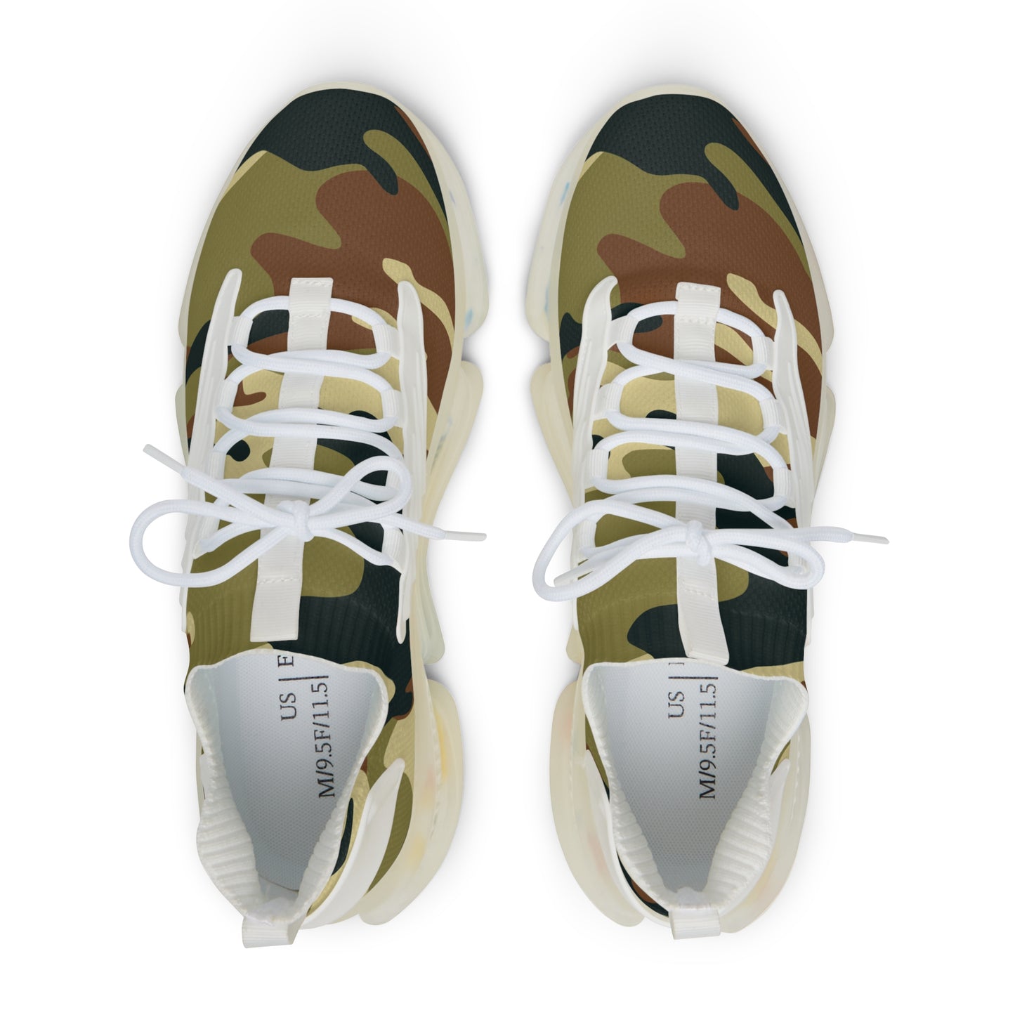 Stylish Men's Mesh Sneakers - Trendy Camo Design for All-Day Comfort