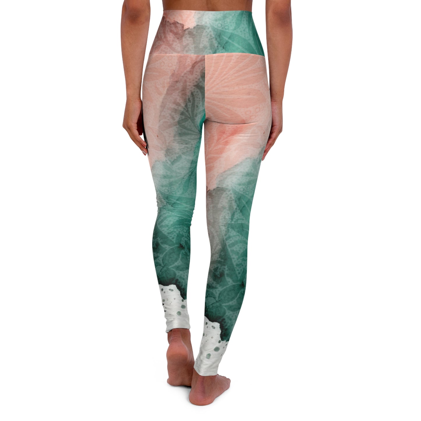 High Waisted Leggings - Full On Floral