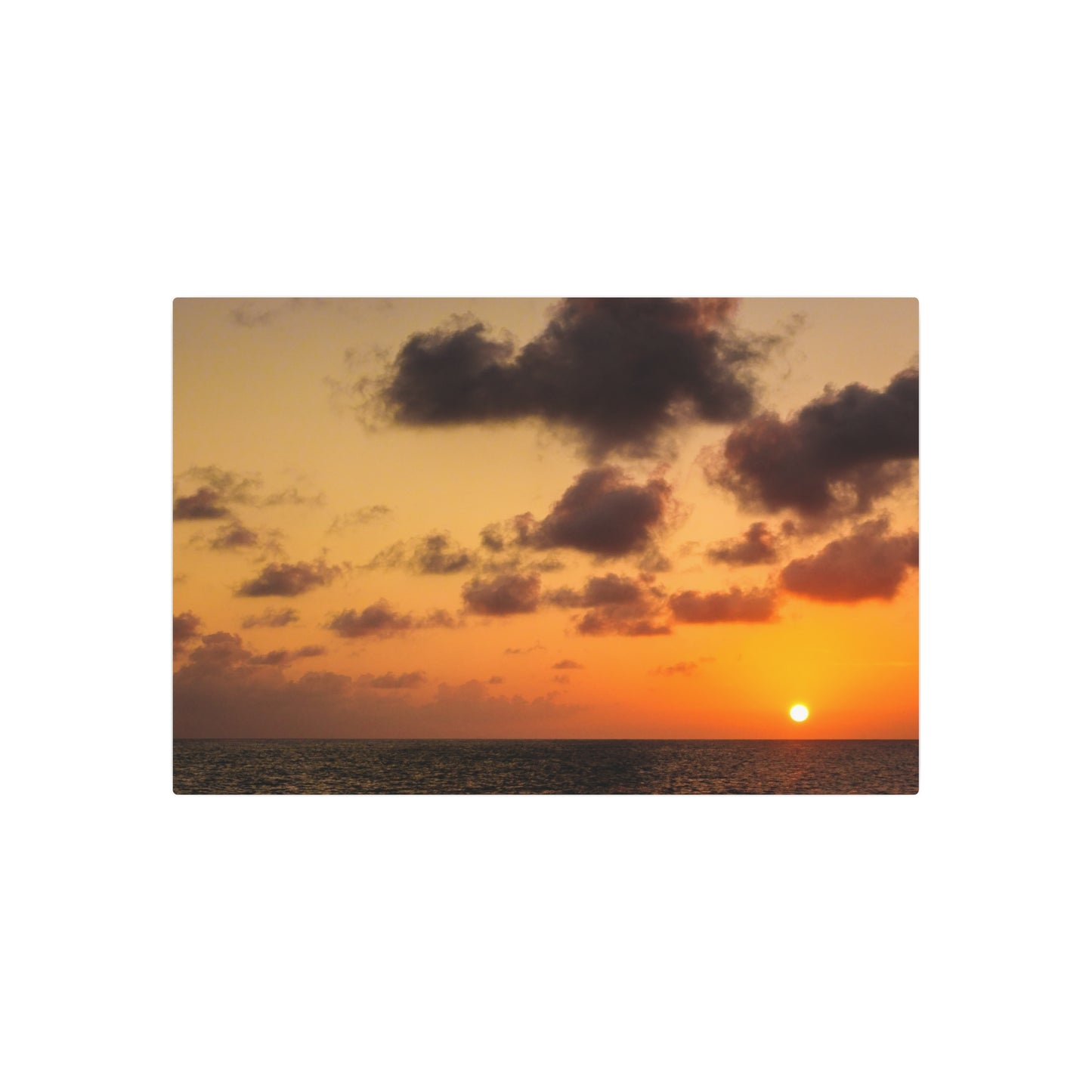 "Orange Peel Sunset" Metal Print