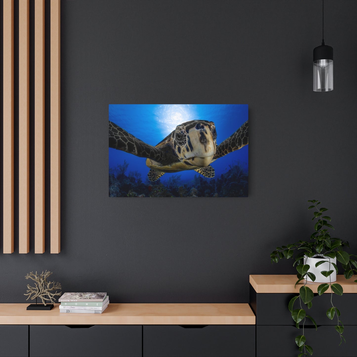 "Turtle Hug" Metal Print