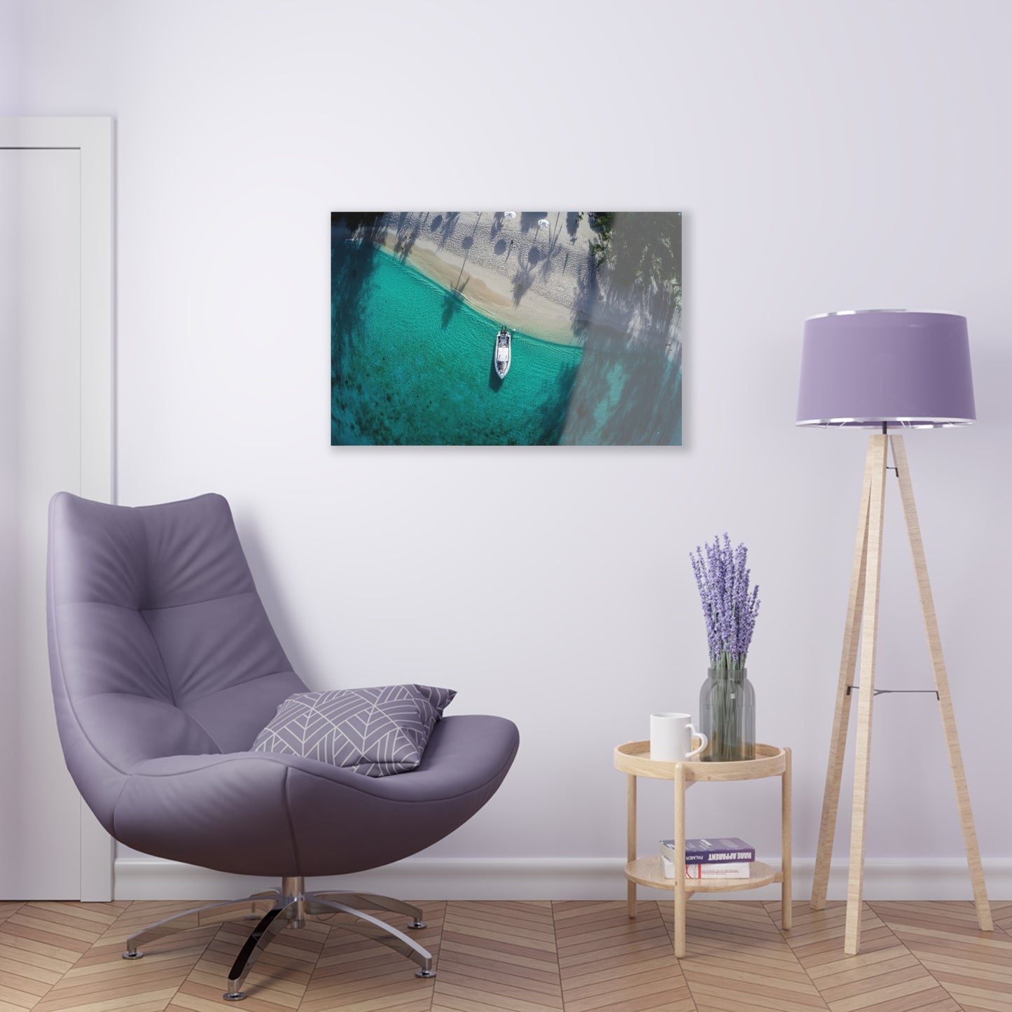 Acrylic Wall Art - True Island Style Boat to Beach Service