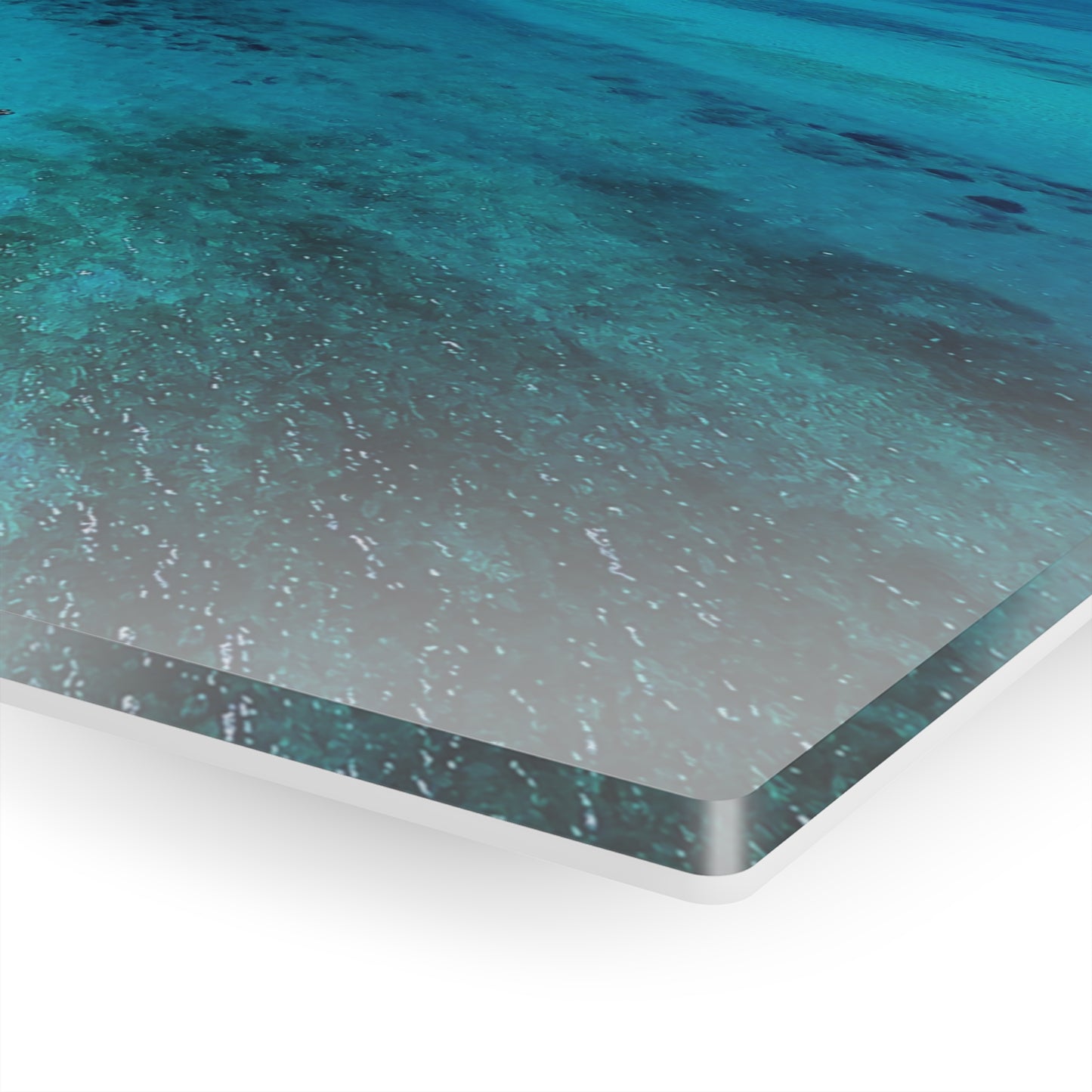 Acrylic Wall Art - Ariel Shot - Beautiful Waters of the North Sound, Grand Cayman