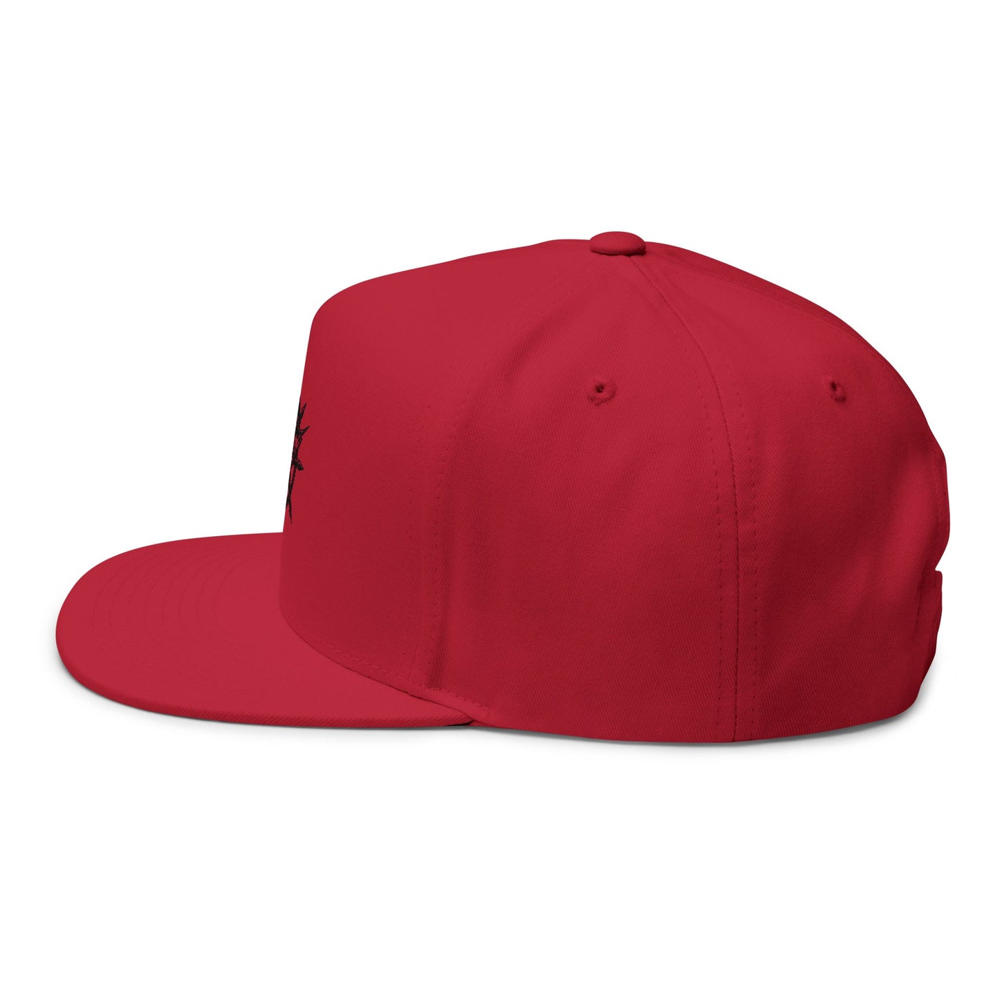 Camouflage Flat Bill Cap - Stylish Embroidered Snapback for Outdoor Adventures