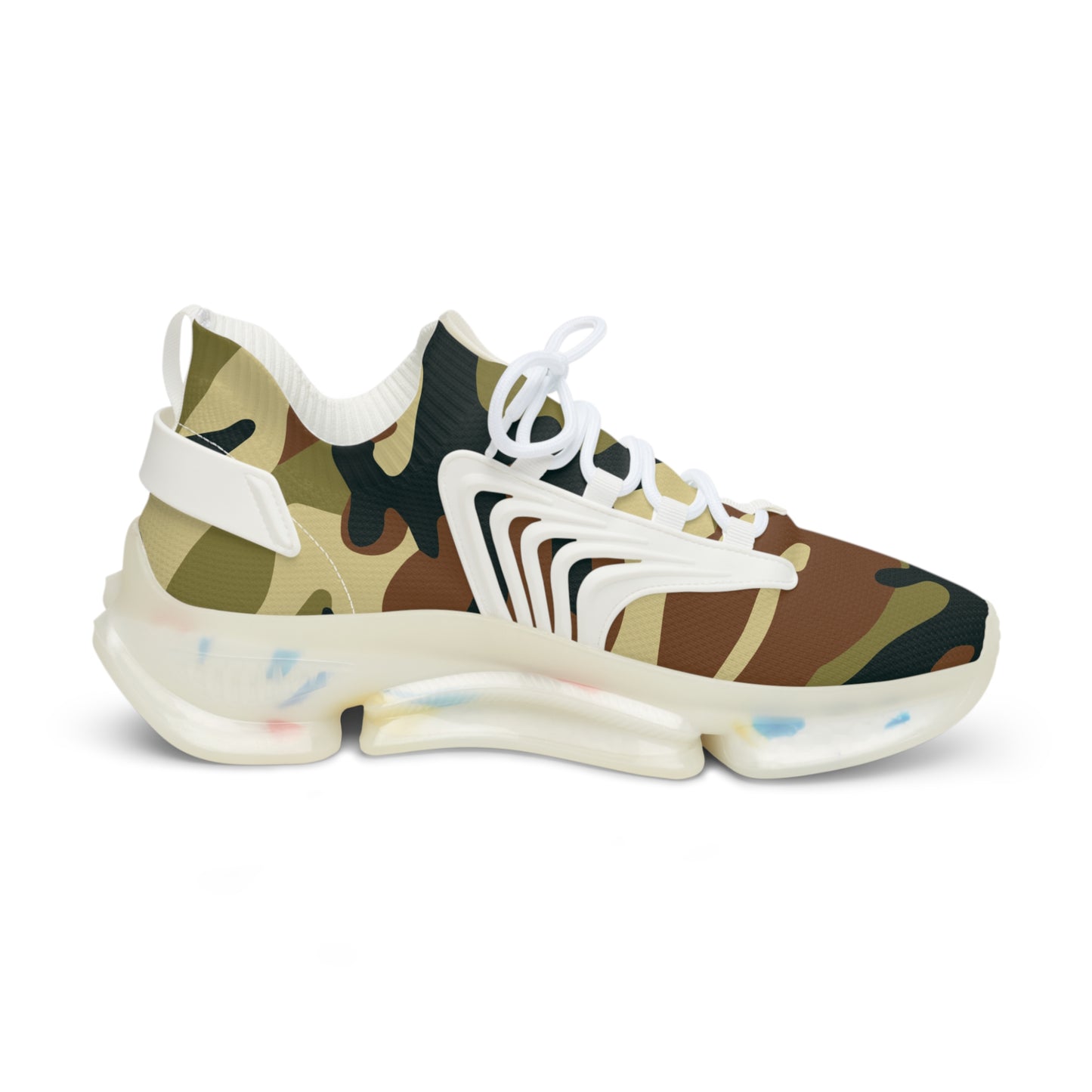 Stylish Men's Mesh Sneakers - Trendy Camo Design for All-Day Comfort