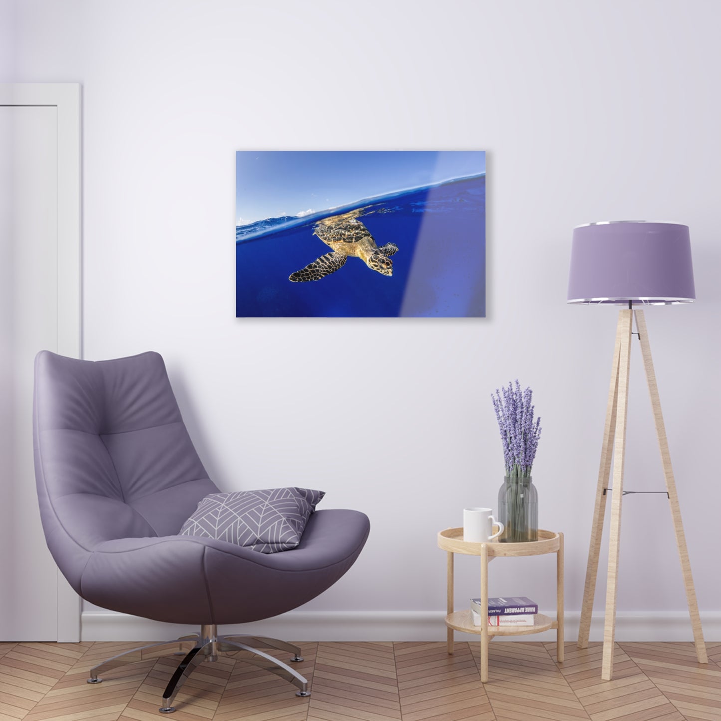 Acrylic Wall Art - Hawksbill Turtle Dive Grand Cayman