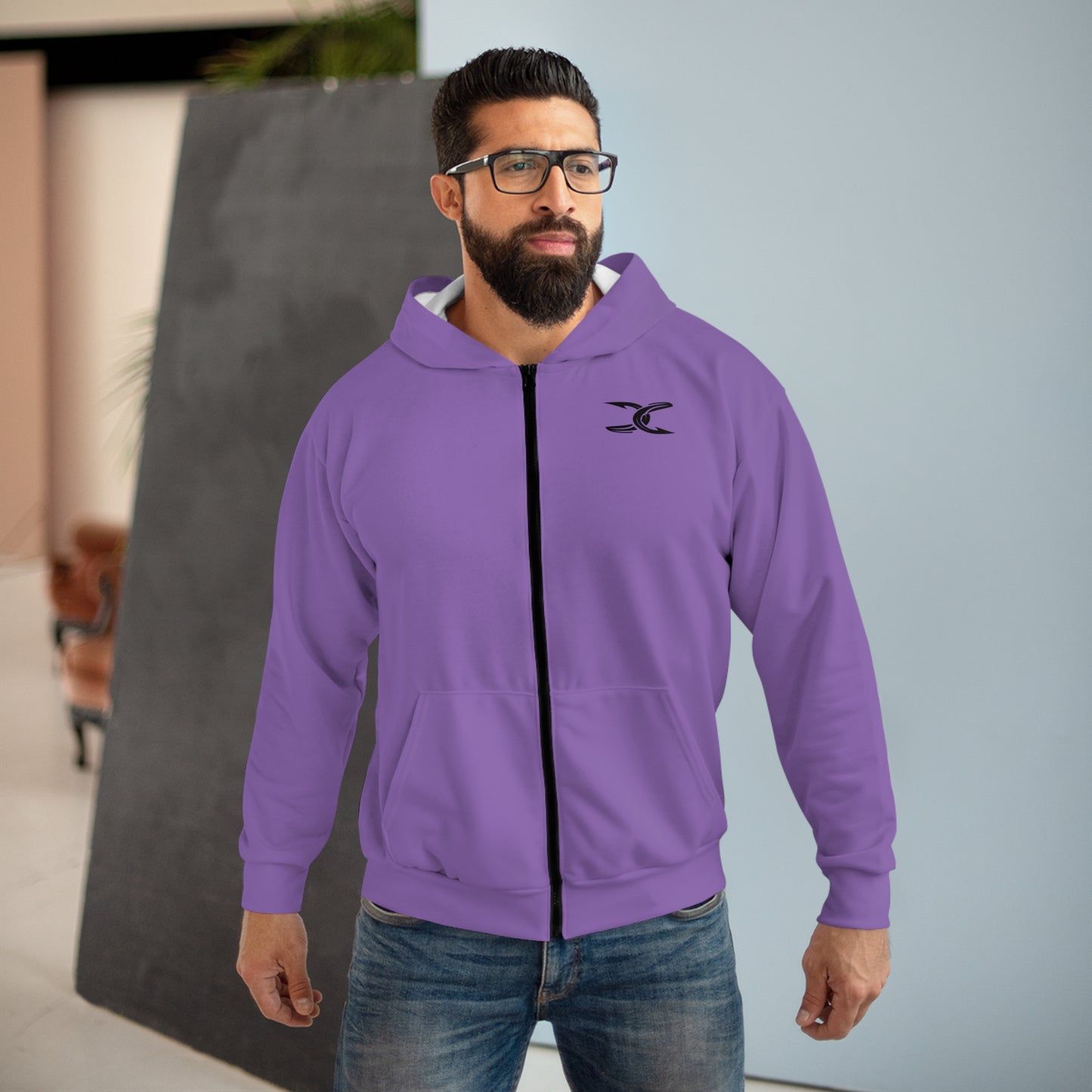 Hoodie - Purple - Branded