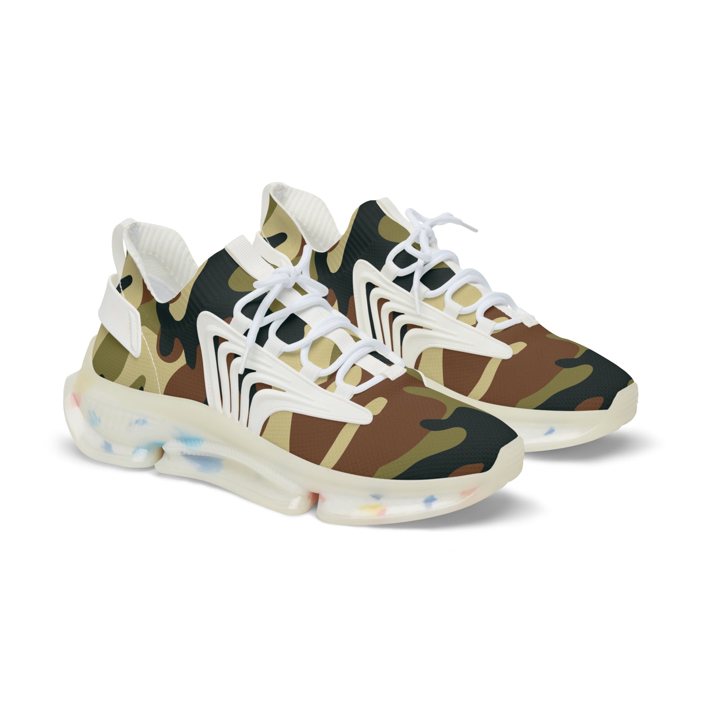 Stylish Men's Mesh Sneakers - Trendy Camo Design for All-Day Comfort