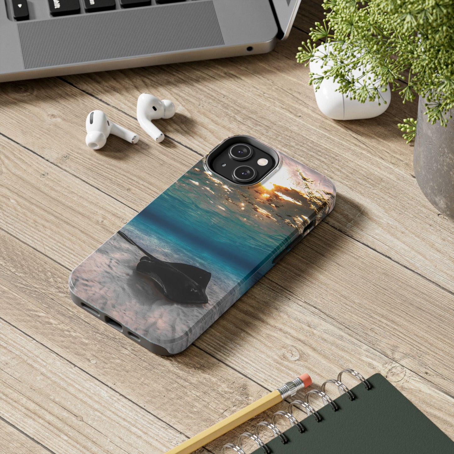 Tough Phone Cases - Stingray Sunrise