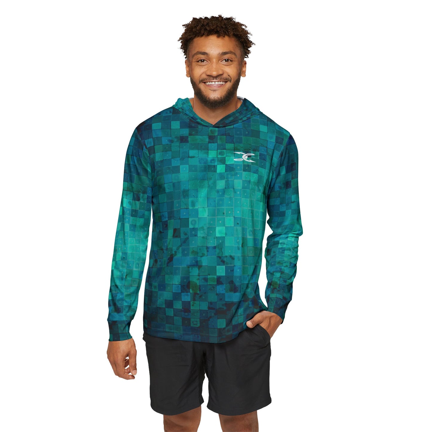 "Tiled Turq" Performance Fishing - Outdoor Apparel