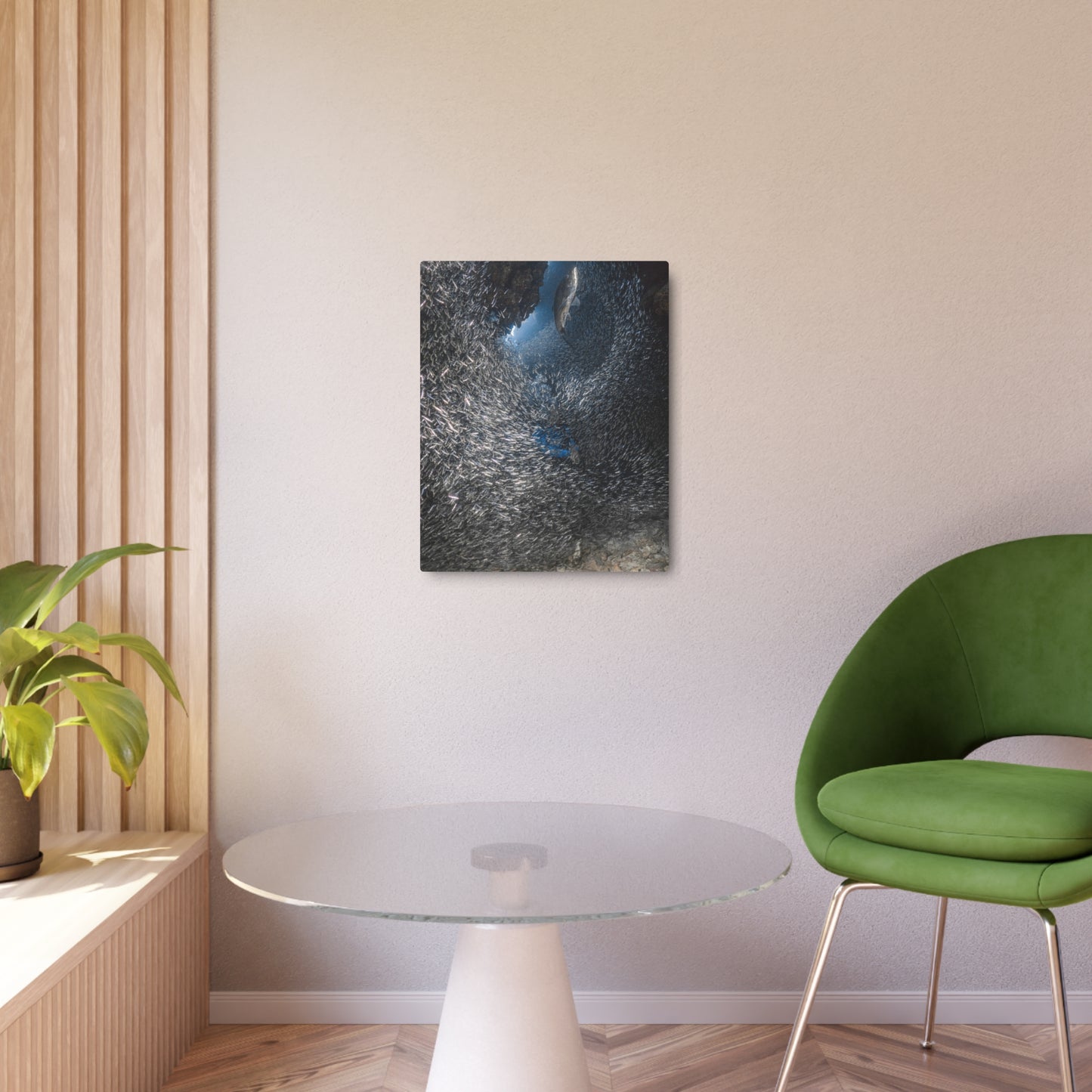 "Feeding" Metal Print