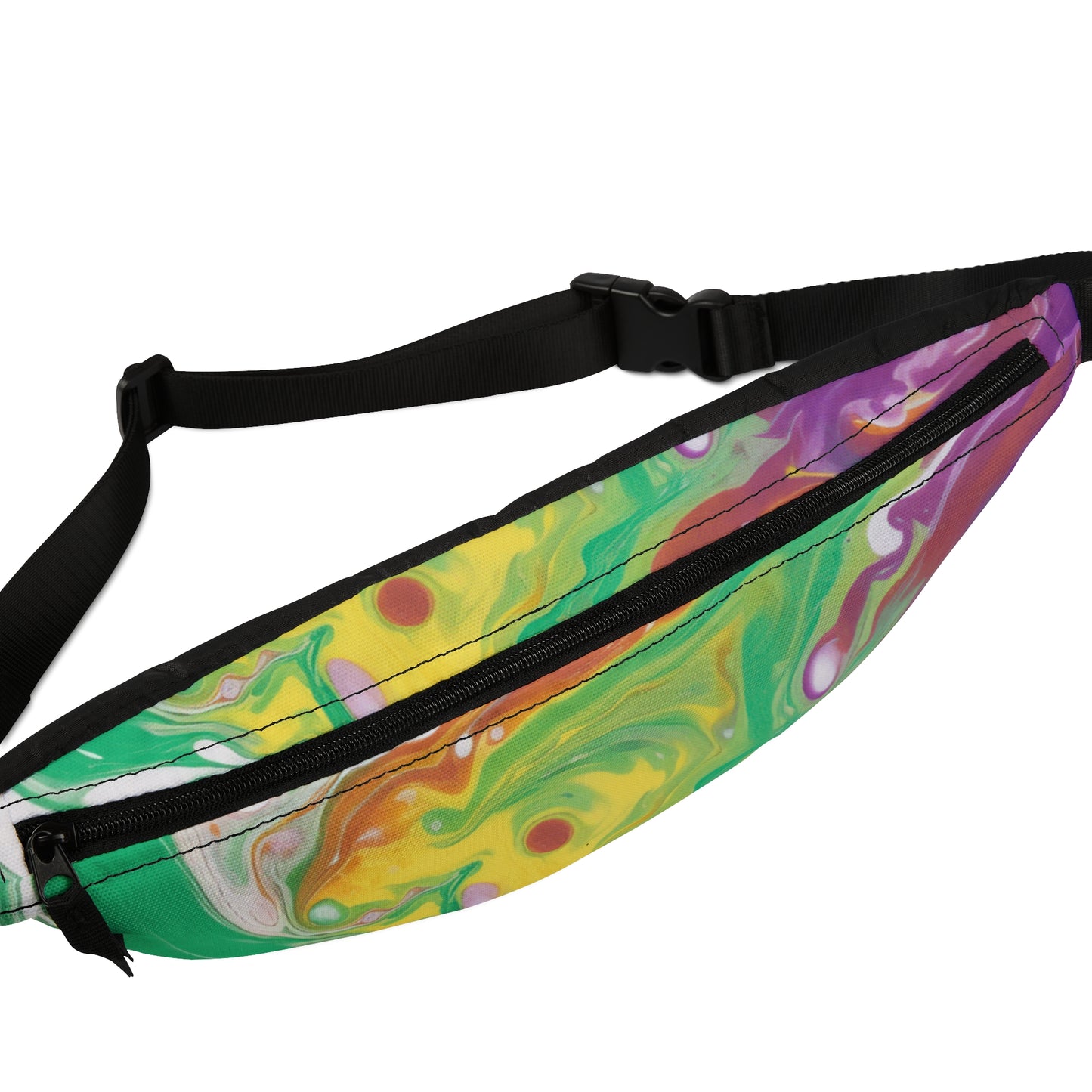 Vibrant Abstract Art Fanny Pack – Trendy and Functional Accessory for Festivals and Everyday Use