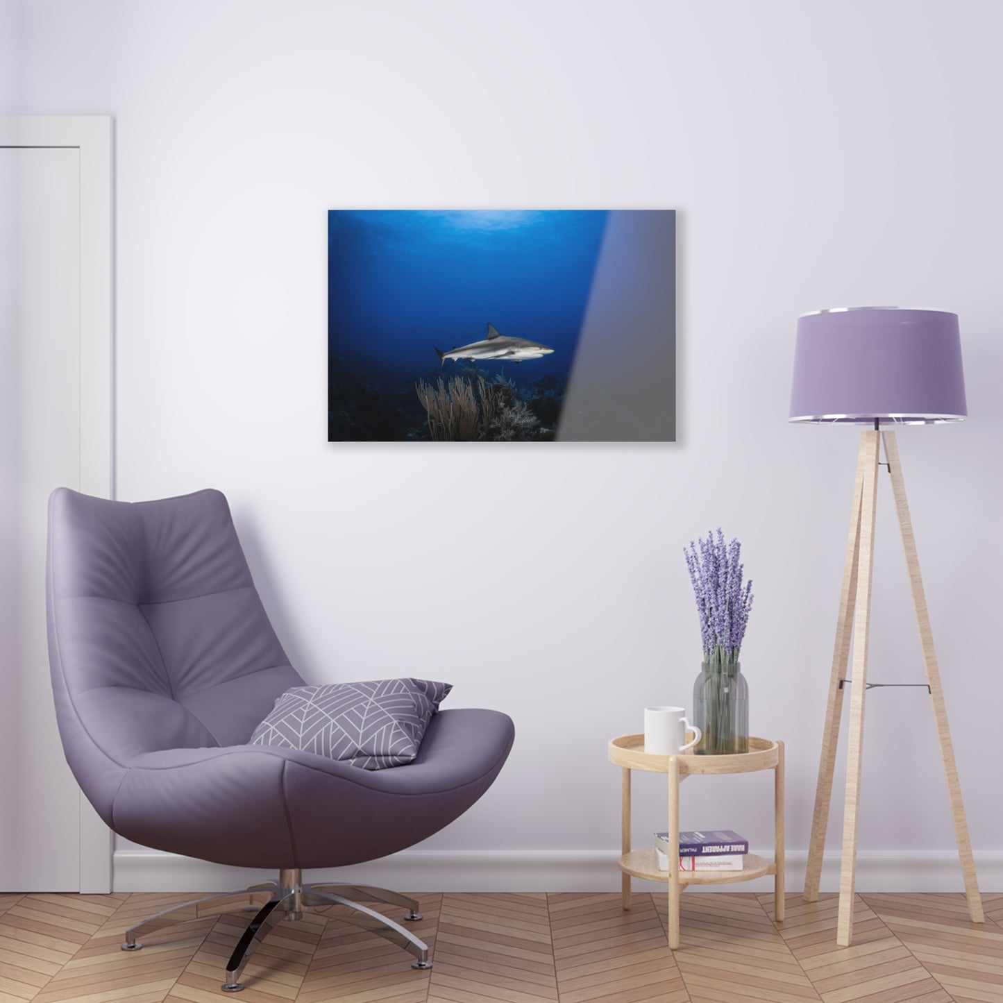 Acrylic Wall Art - Caribbean Reef Shark Encounter While Scuba Diving - Grand Cayman 1