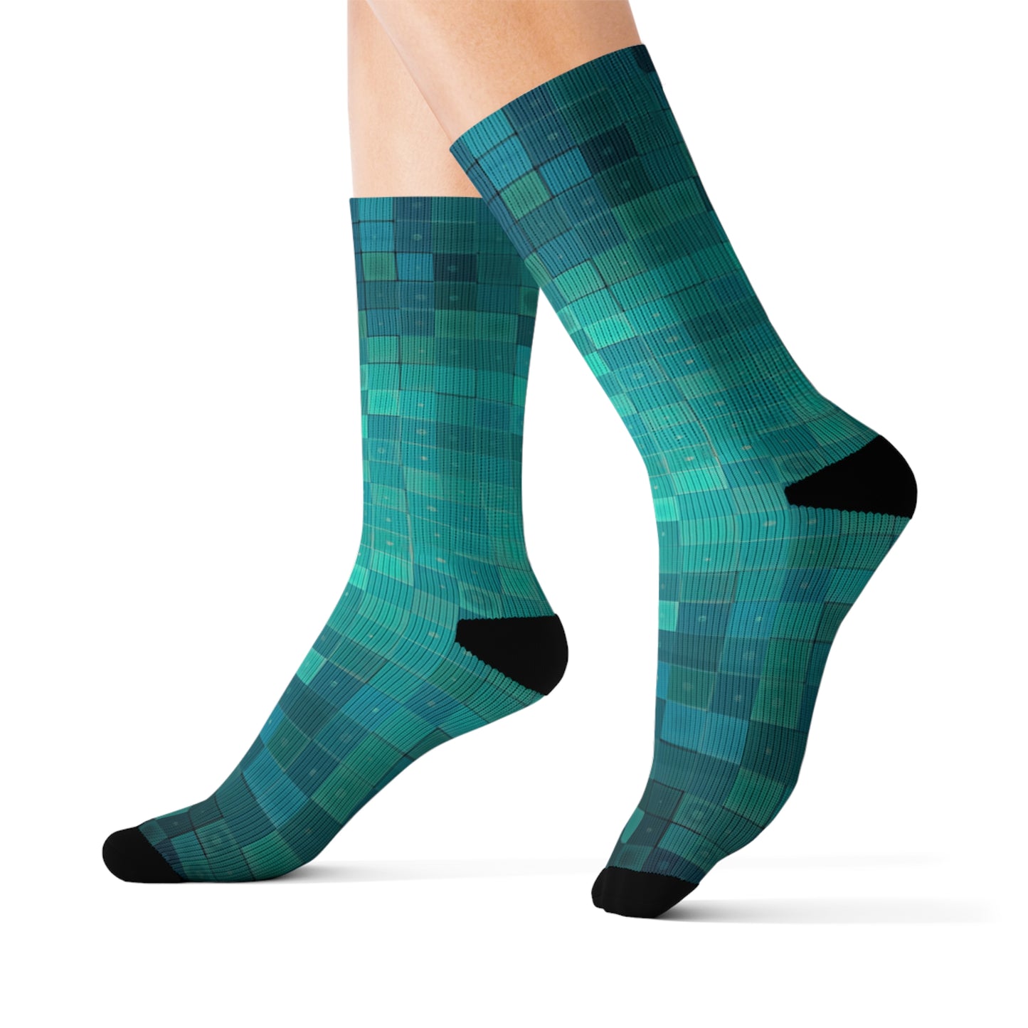 Socks - Tiled Turq