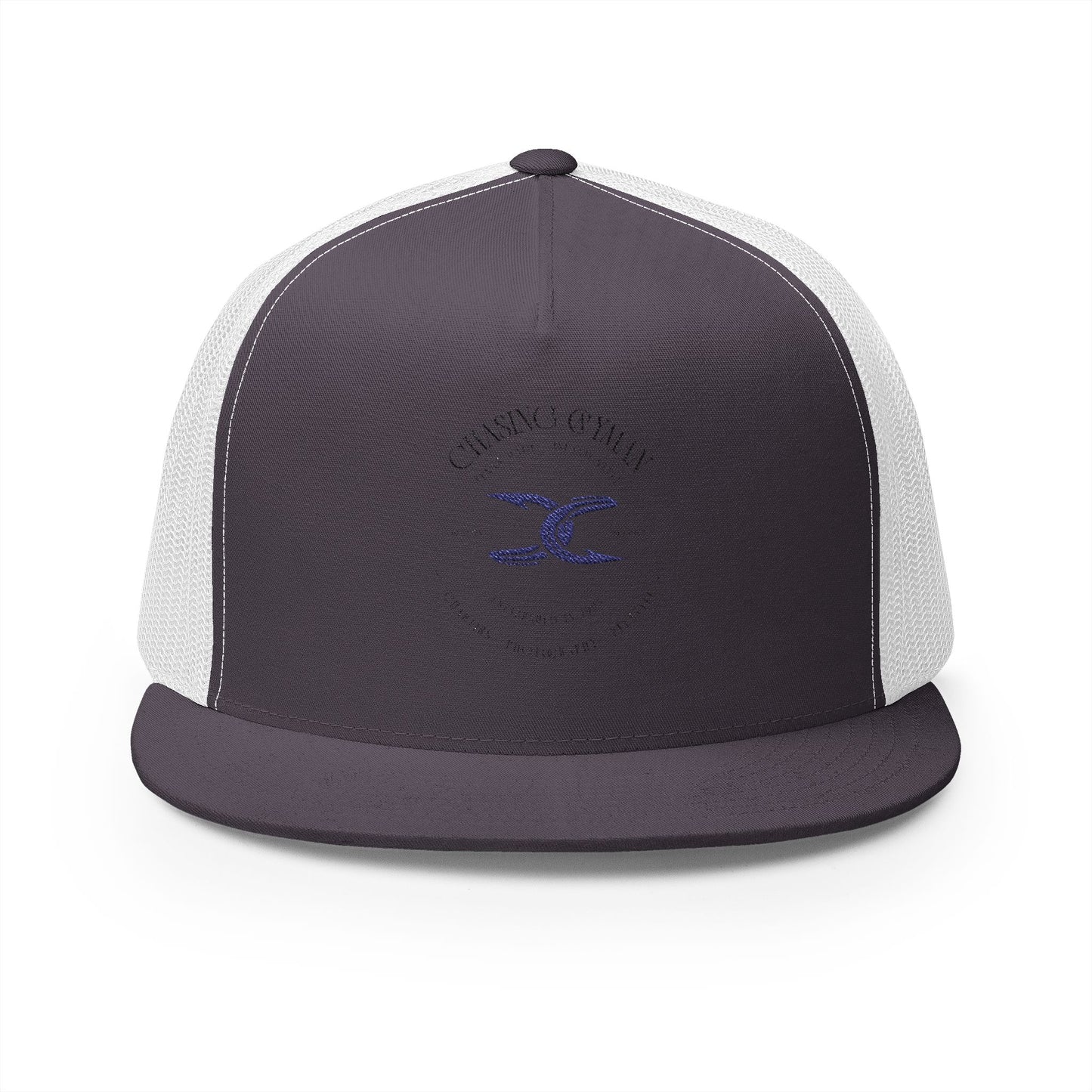 Copy of Copy of Embroidered 5 Panel Trucker Cap - Stylish Green & White Cap for Outdoor Fun