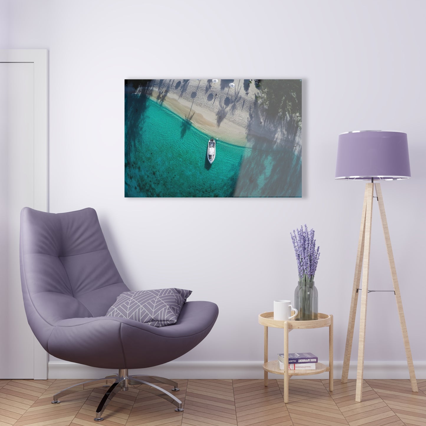 Acrylic Wall Art - True Island Style Boat to Beach Service