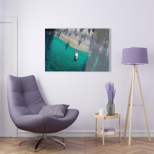 Acrylic Wall Art - True Island Style Boat to Beach Service