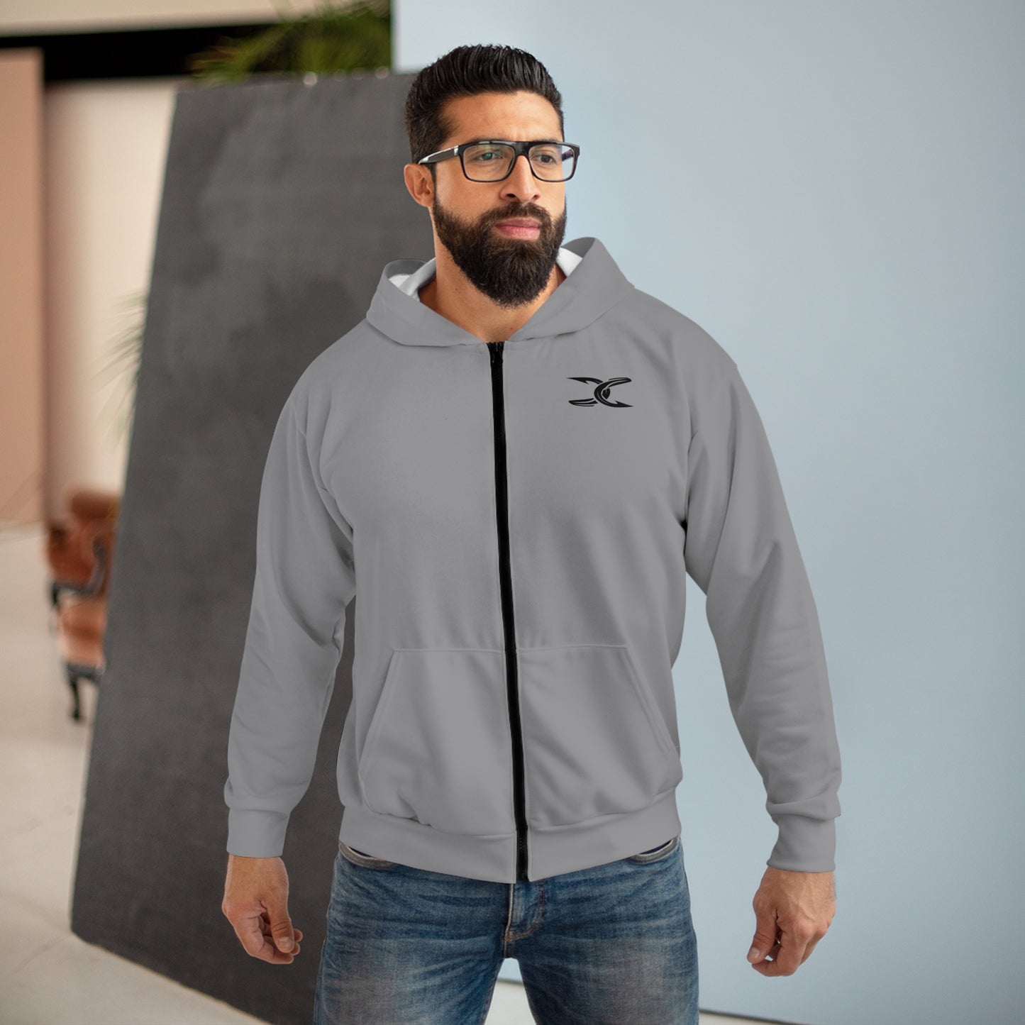 Hoodie - Grey - Branded